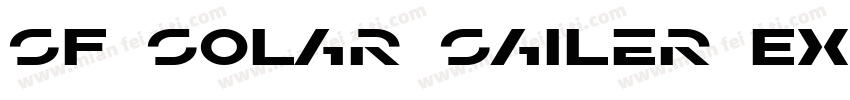 SF Solar Sailer Extended字体转换